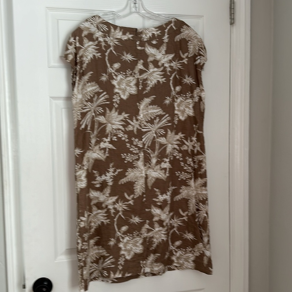 J. Jill Love Linen Tropical Dress - L